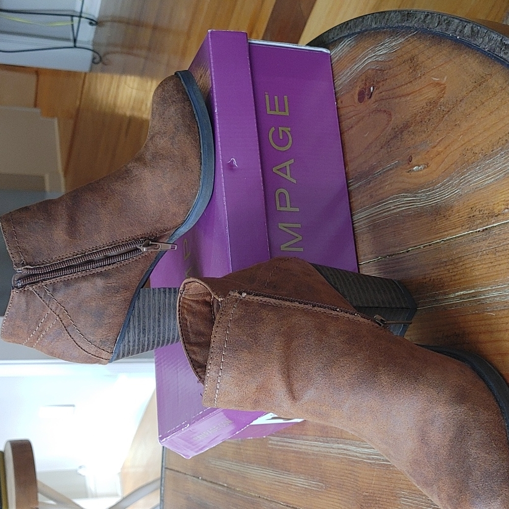 Rampage Cognac Booties